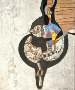 Gouache Huile, Acryl et collage 1992