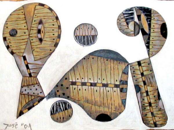 Dessin 2001 - Encre et Pastel gras - 100 x 80 cm